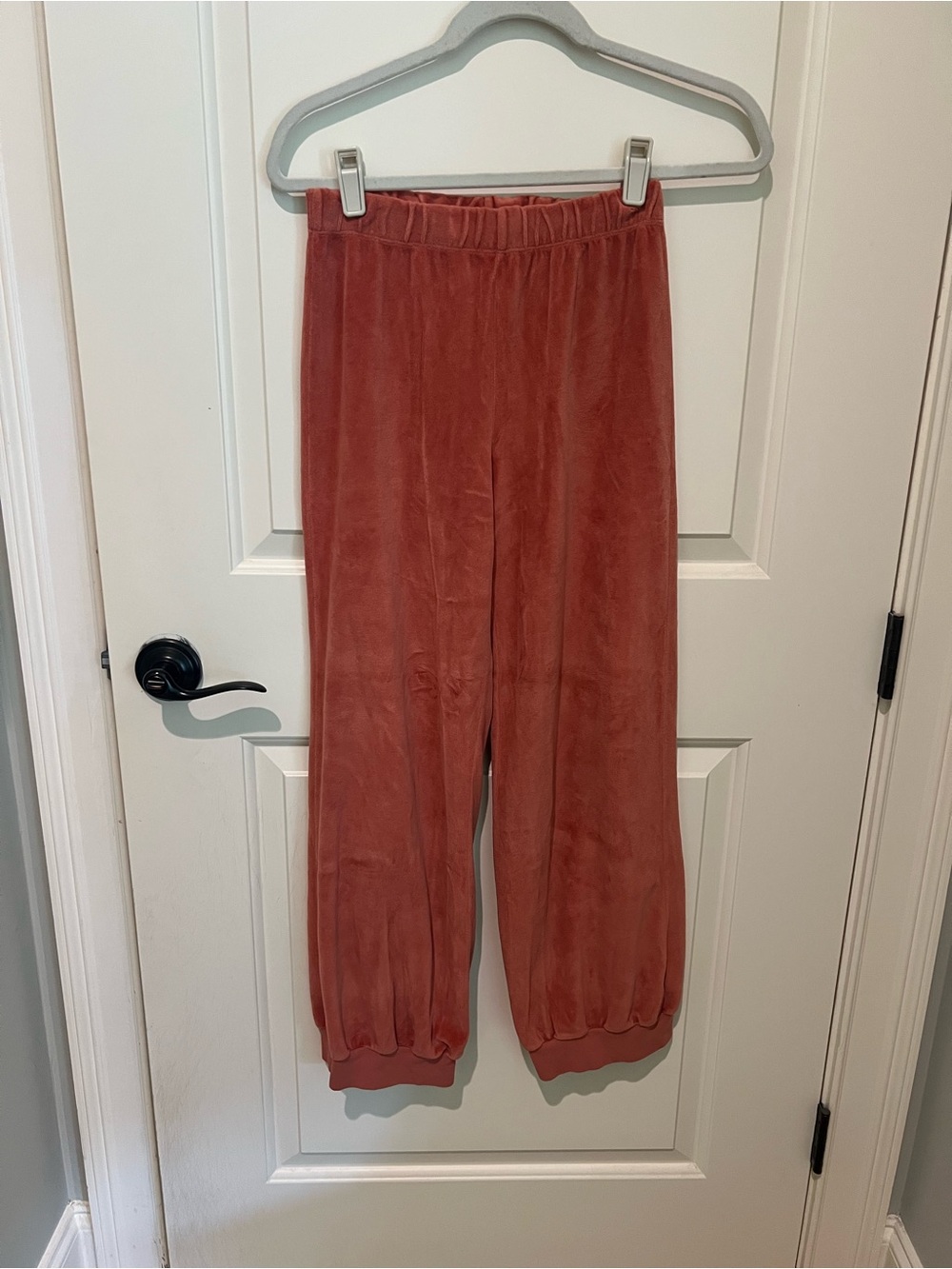 Suzie Kondi Velour Tosk Pant in Desert Rose Size XS